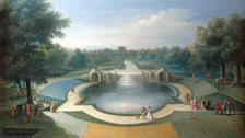 Painting Paradise: The Art Of The Garden - Studio of Marco Ricci, A View of the Cascade, Bushey Park Water Gardens, c.1715 by Her Majesty Queen Elizabeth II 2014