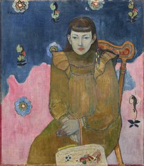 Gauguin and the Impressionists - Paul Gauguin, Portrait of a Young Woman, Vaïte (Jeanne) Goupil, 1896 © Ordrupgaard, Copenhagen. Photo: Anders Sune Berg